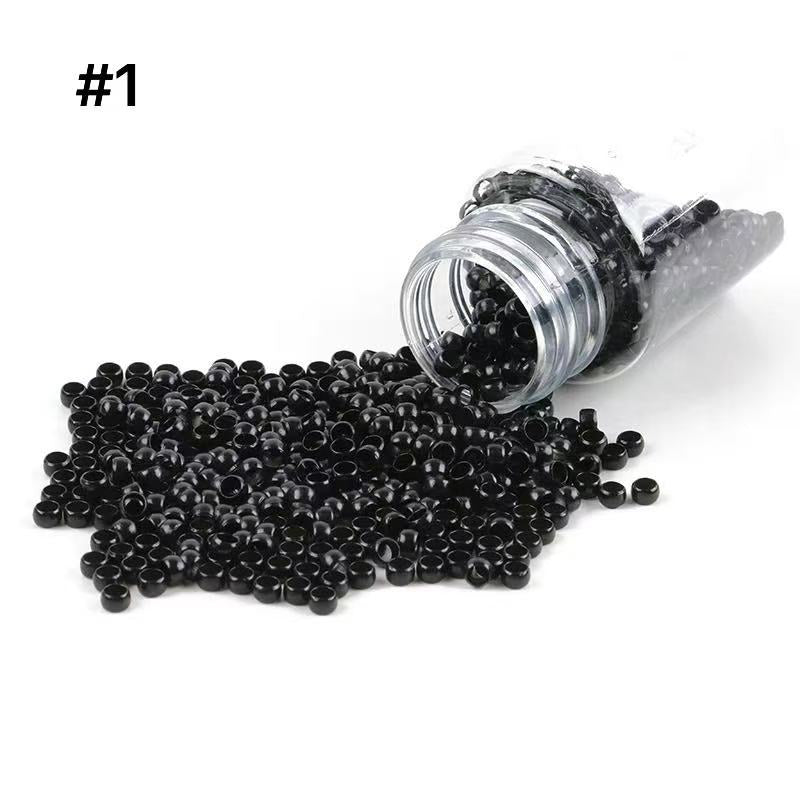 1000pcs 3mm Copper Silicone Nano Rings