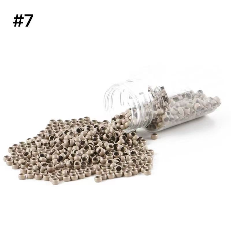 1000pcs 3mm Copper Silicone Nano Rings