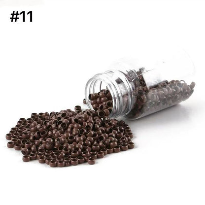 1000pcs 3mm Copper Silicone Nano Rings