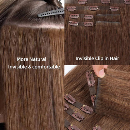 Invisible Clip-In Hair Extensions